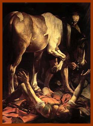 La conversi&oacute;n de San Pablo. Caravaggio (1600-1601)