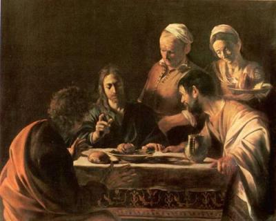 Cena en ema&uacute;s_Caravaggio_1606.